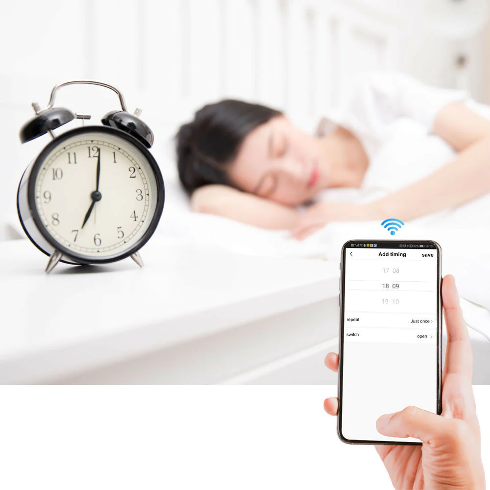 White 433Mhz Smart Push 1Gang Wireless Switch Light + 1 RF Remote Control
