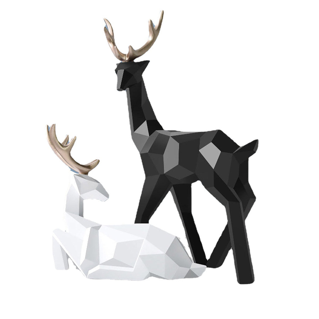 Deer Reindeer Craft Home Party Decor Xmas Elk Resin Ornaments