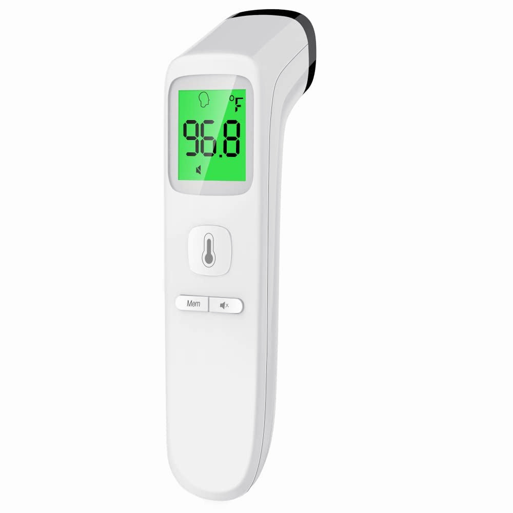 Forehead Thermometer for Baby And Adults With Fever Alarm LCD Display And Memory Function