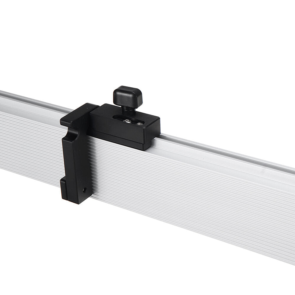 Aluminum Alloy Fence with Adjustable Length 450-1220mm & Left/Right Stop for Table Saws & Router Tables