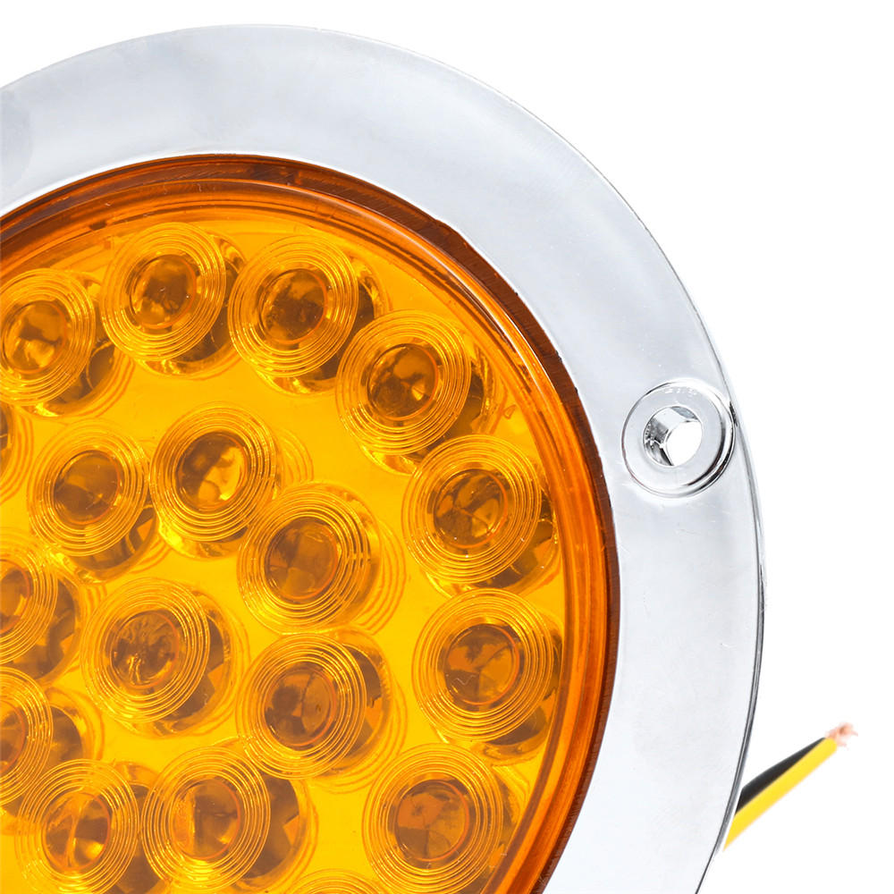 24 LEDs 10-30V Waterproof Indicator Stop Rear Tail Light For Motorcycle Car ATV Boats