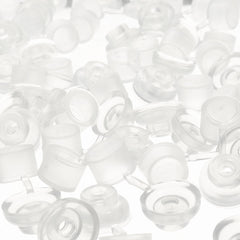 100Pcs 3" 75mm Corruhated Roofing Plastic Screw Cover Clear Strap Caps