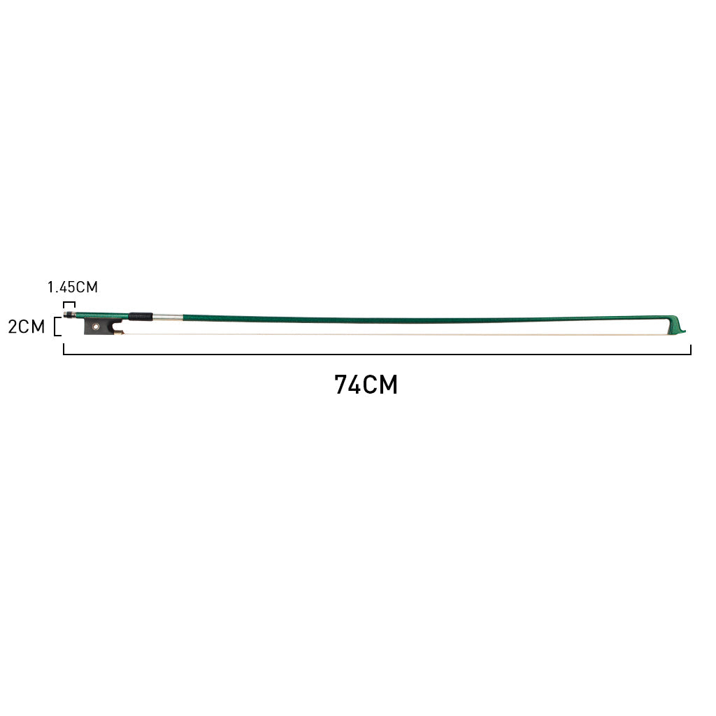 4/4 Carbon Fiber Violin/Fiddle Bow Carbon Fiber Stick Silver Wire Winding And Sheepskin Grip Ebony Durable Use