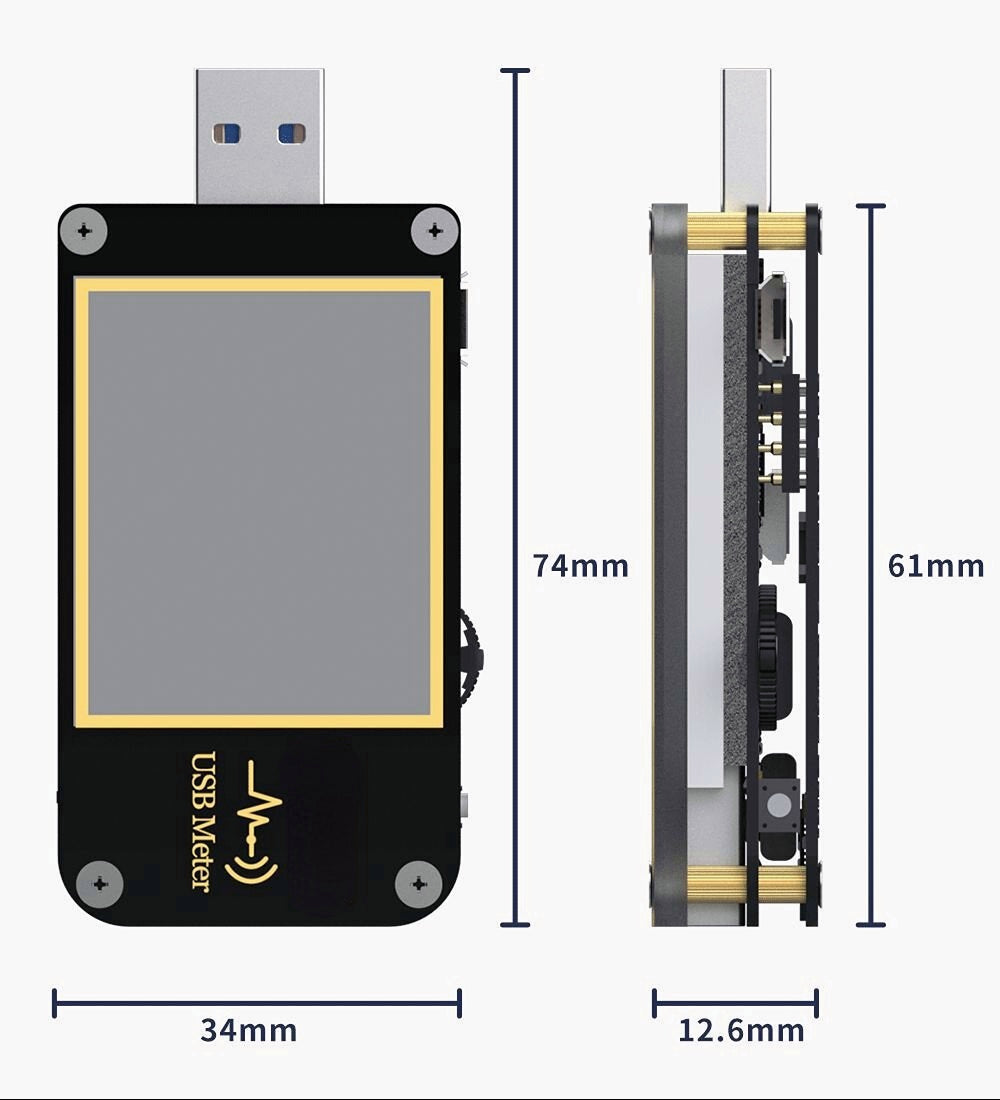 Trigger Voltmeter Amperemeter Stroom En Voltmeter USB Tester QC4 + PD3.0 2.0 Pps Snel Opladen Protocol Capaciteit Test