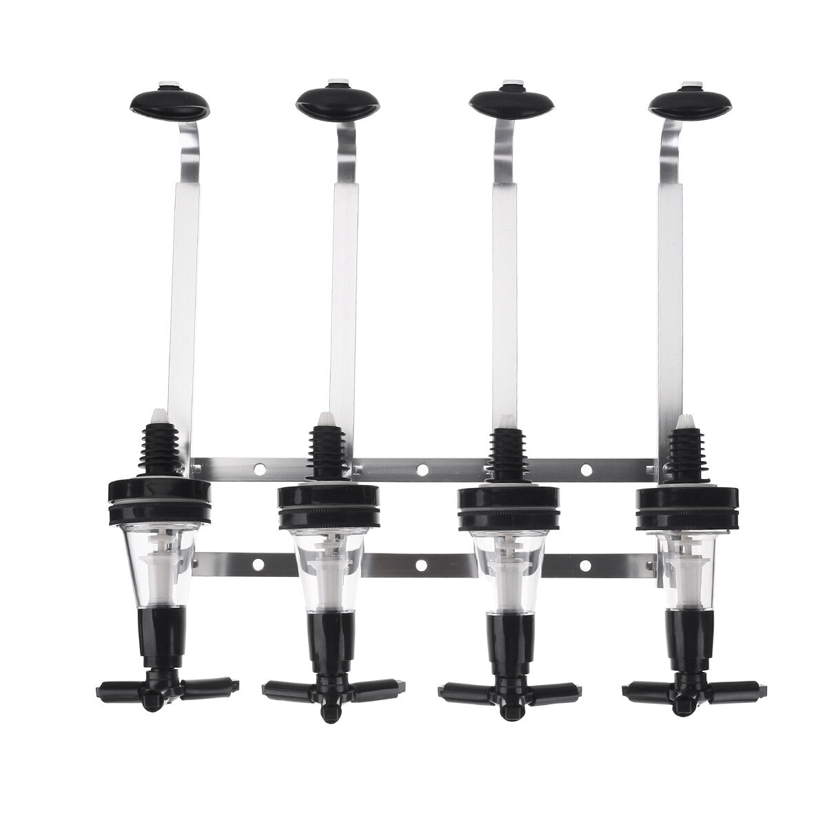 30ml Capacity Wall Mounted Stand 4 Bottle Alcoholic Drink Dispenser for Home Bar Drink Dispenser Pourer Rack