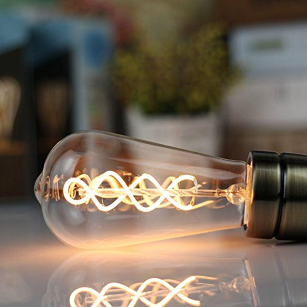 4W Dimmable Clear Gold Warm White Retro LED Light Bulb AC110-130V AC220-240V