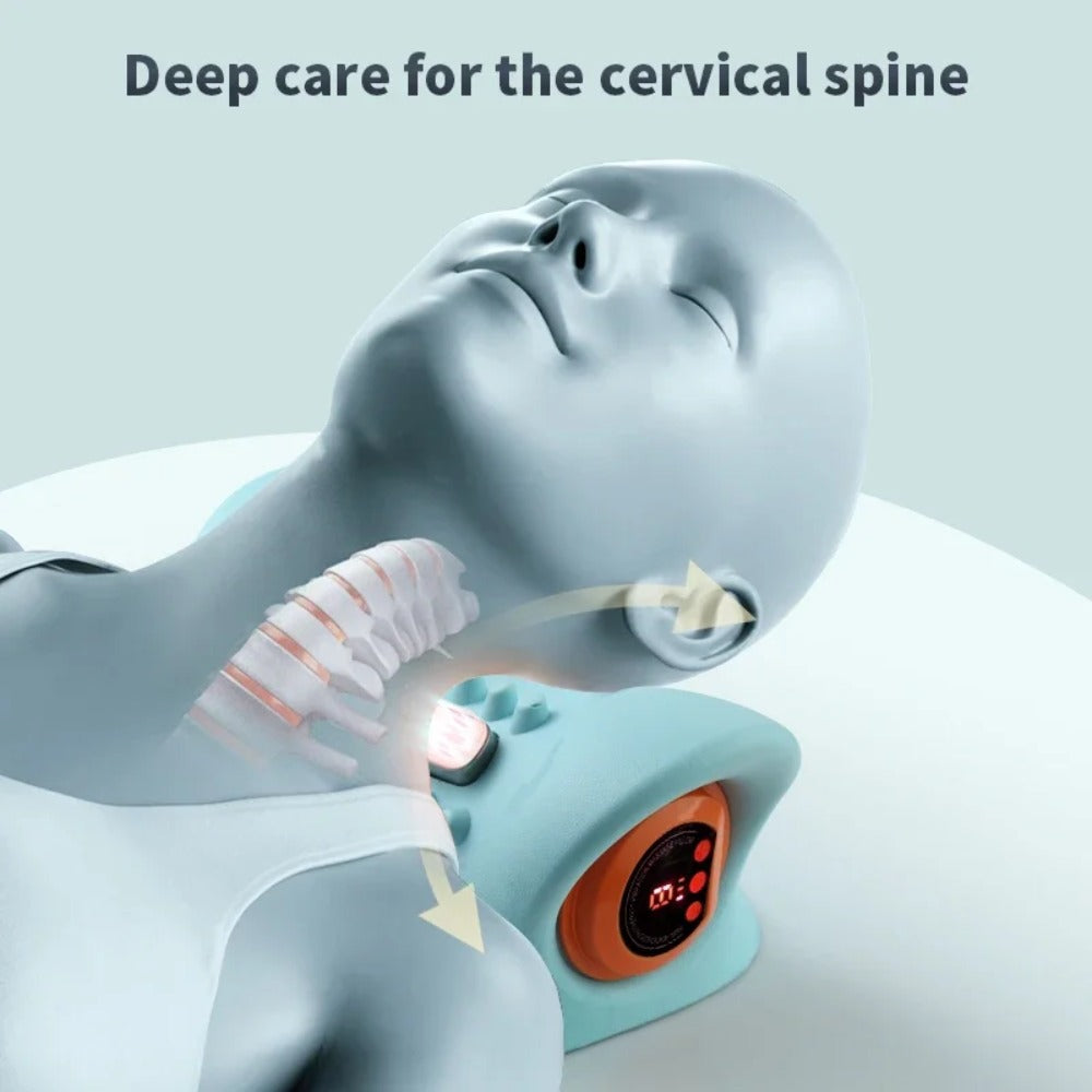Multifunctional Infrared Neck Massager with Vibration & Heating for Cervical Support and Relaxation