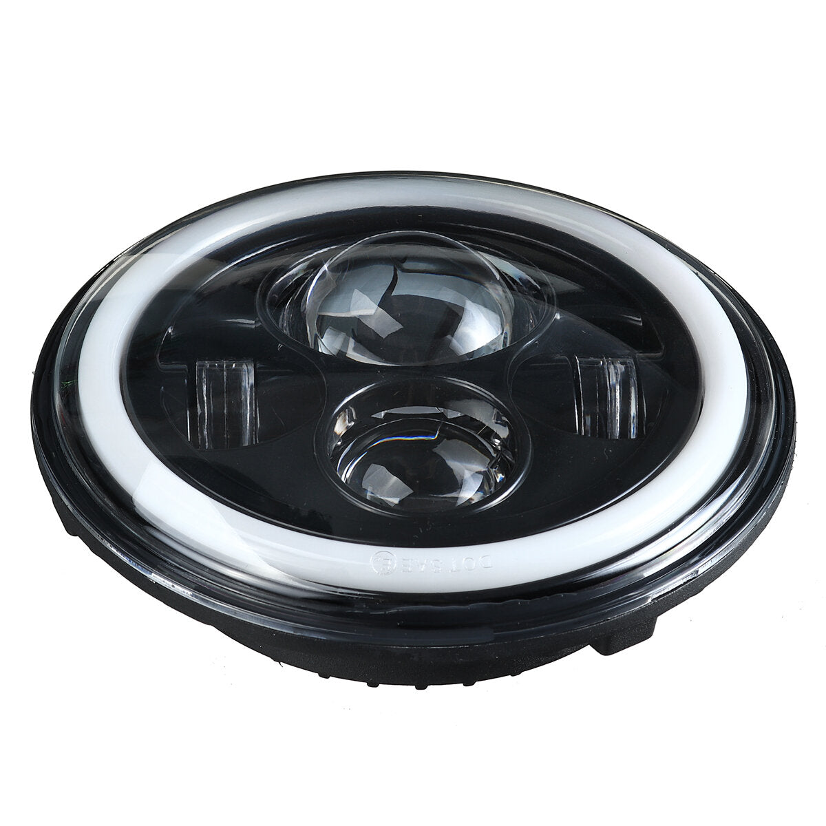 5.75" Round LED Headlight Blue Halo Ring Angel Eyes For Jeep Wrangler JK TJ LJ CJ
