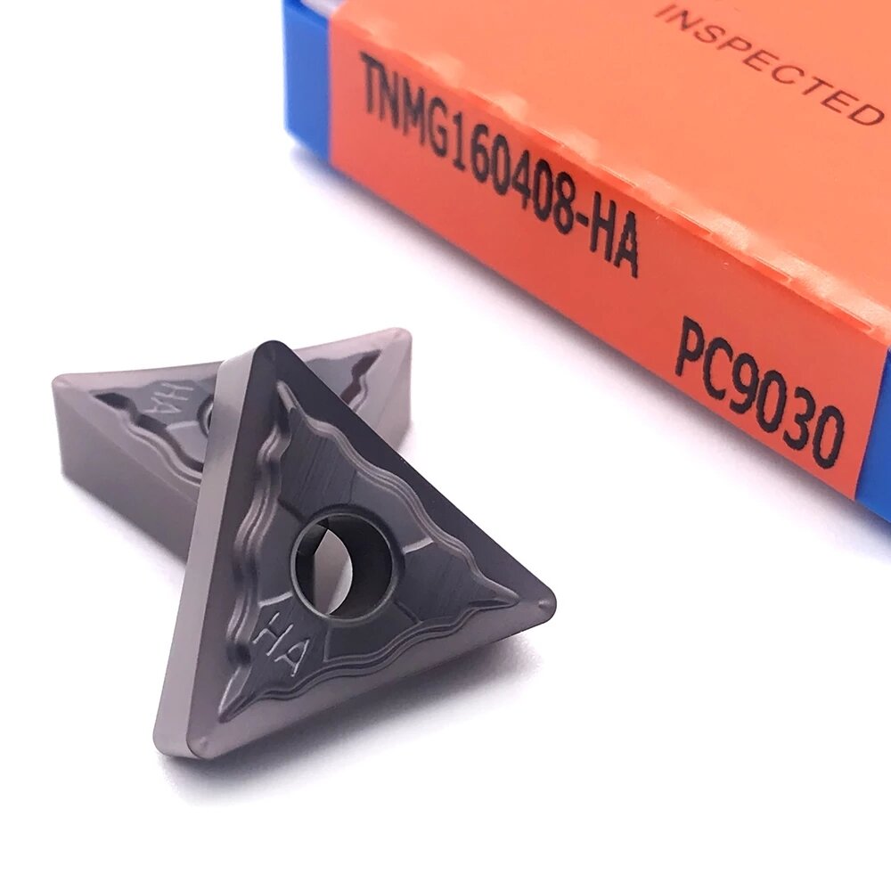 10pcs TNMG160404 TNMG160408 HA PC9030 Carbide Inserts External Turning Tool CNC Lathe Cutter Tools For Stainless Steel
