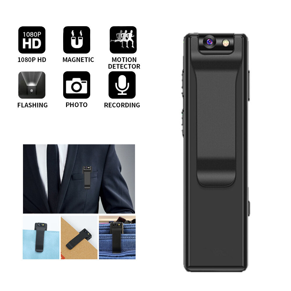 Digital Camera HD Flashlight Micro Cam Magnetic Body Camera Motion Detections Snapshots Loop Recording Camcorder