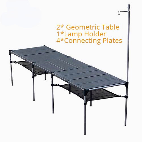 Outdoor Camping Desk Aluminum Alloy Folding Table Portable Picnic Fishing Beer Table Lightweight Rain-Proof Detachable