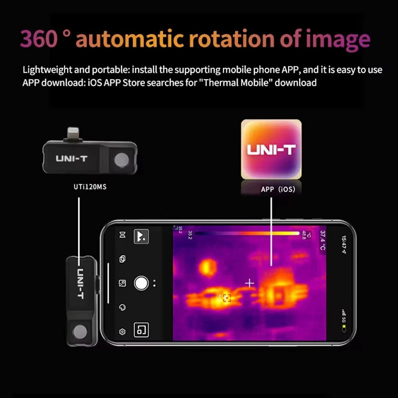 GreenZech Mobile 120 Series | Smartphone Thermal Imaging Camera | 120x90 HD Infrared Imager for iOS & Android