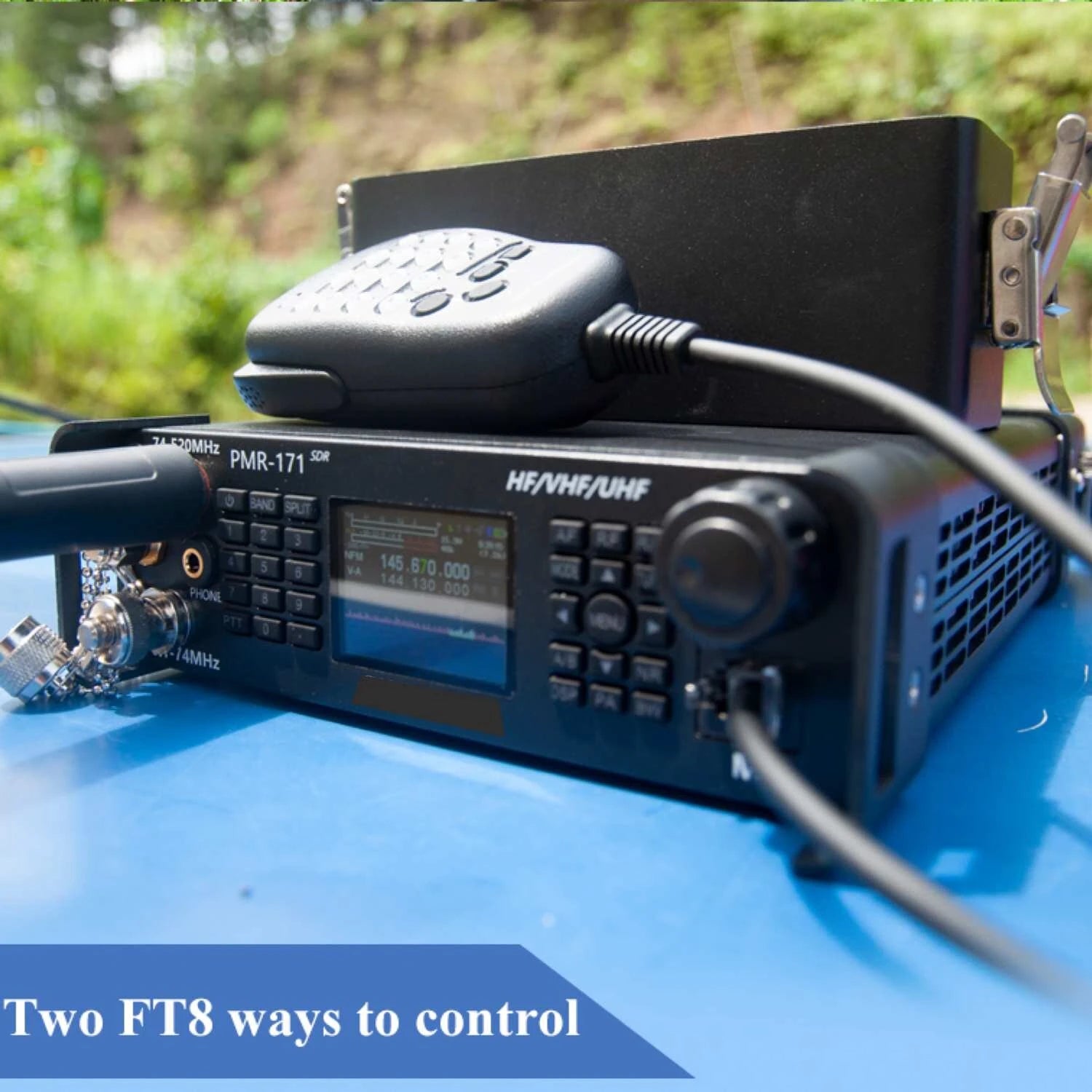 100KHz-2GHz 20W Military Radio SDR Transceiver VHF UHF HF CW AM SW Mobile Radio