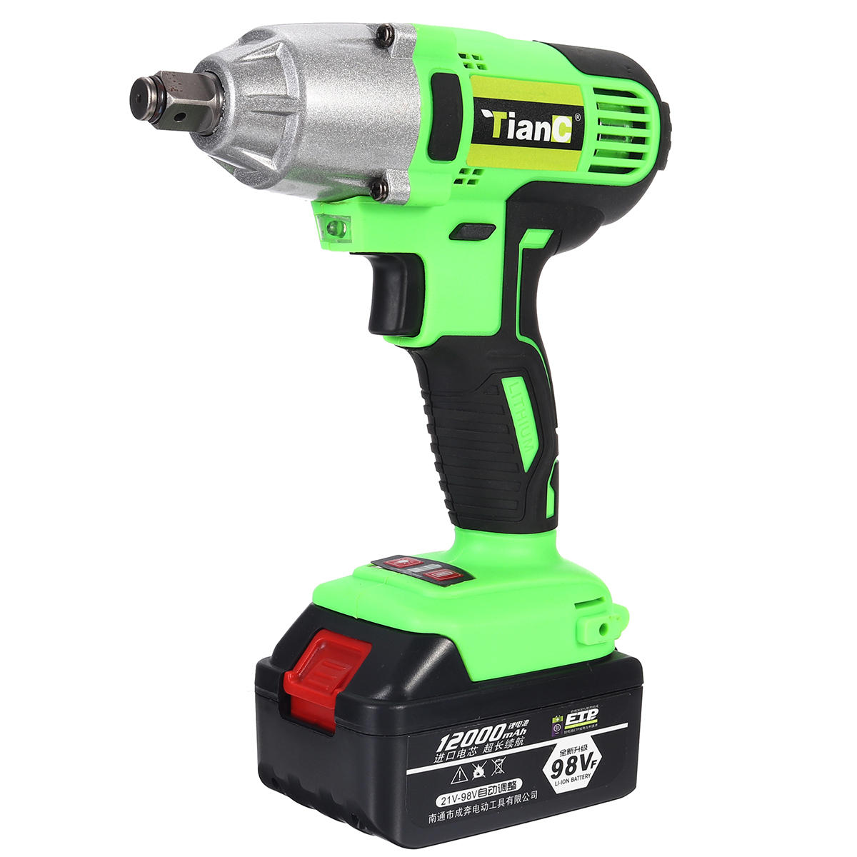 98VF 12000mAh Electric Cordless Impact Wrench Drill High Torque Power Repair Tools Kit