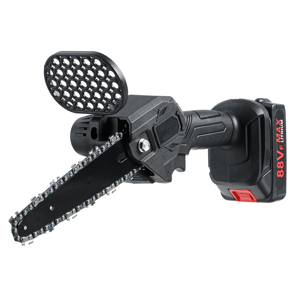 6" Rechargeable Stepless Speed Change Switch Mini Chainsaws One-handed Wood Cutting Tool