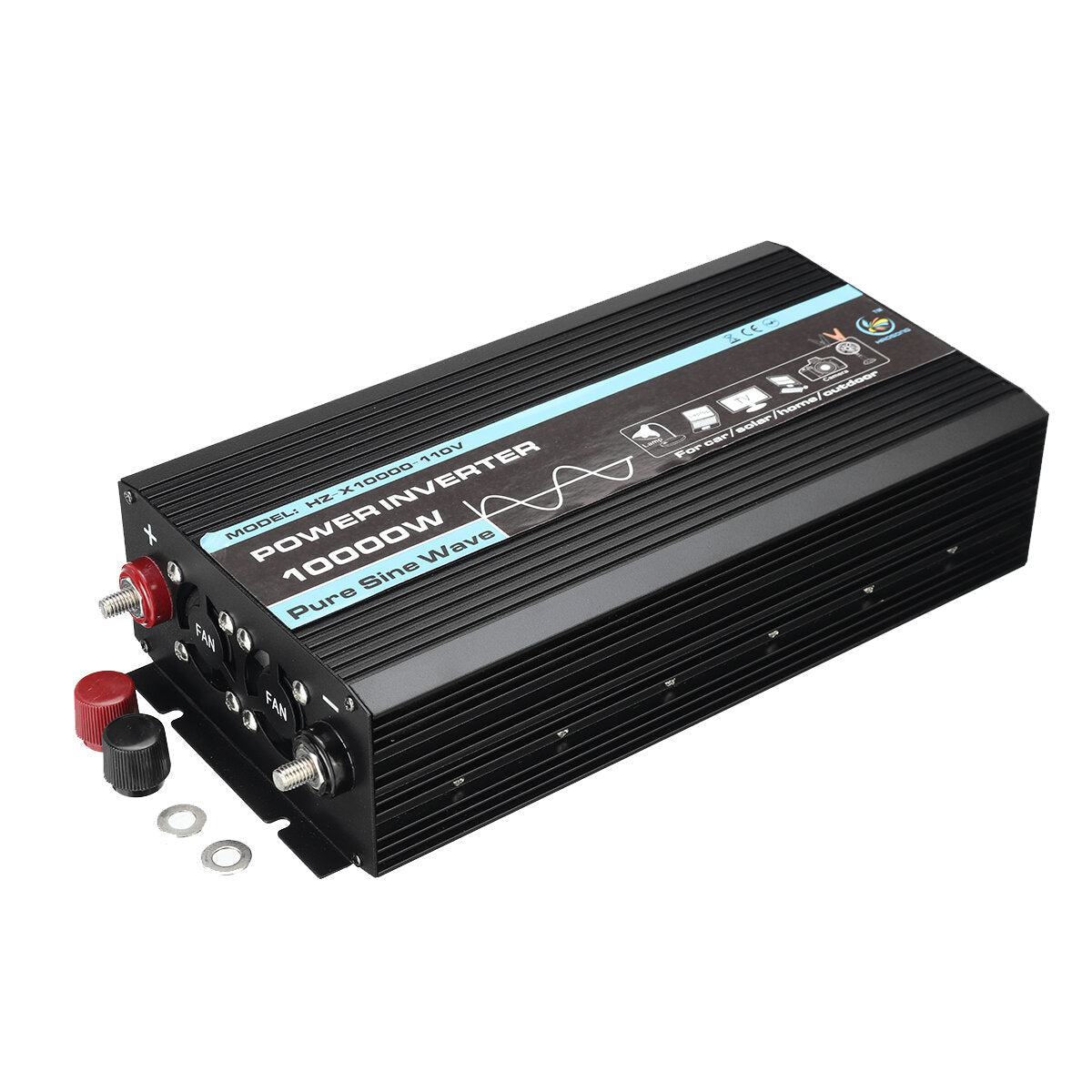 Dual Display 3000W Pure Sine Wave Inverter Car Household Power Inverter DC To AC Converter
