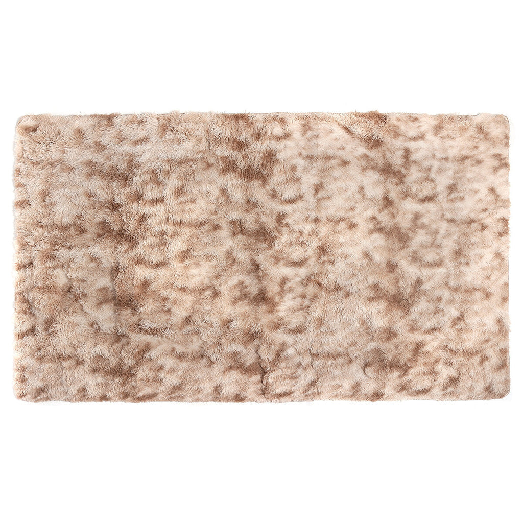 150X240CM Tie-dyed Gradient Carpet Long-Haired Anti-slip Carpet For Bedroom Living Room Study Room