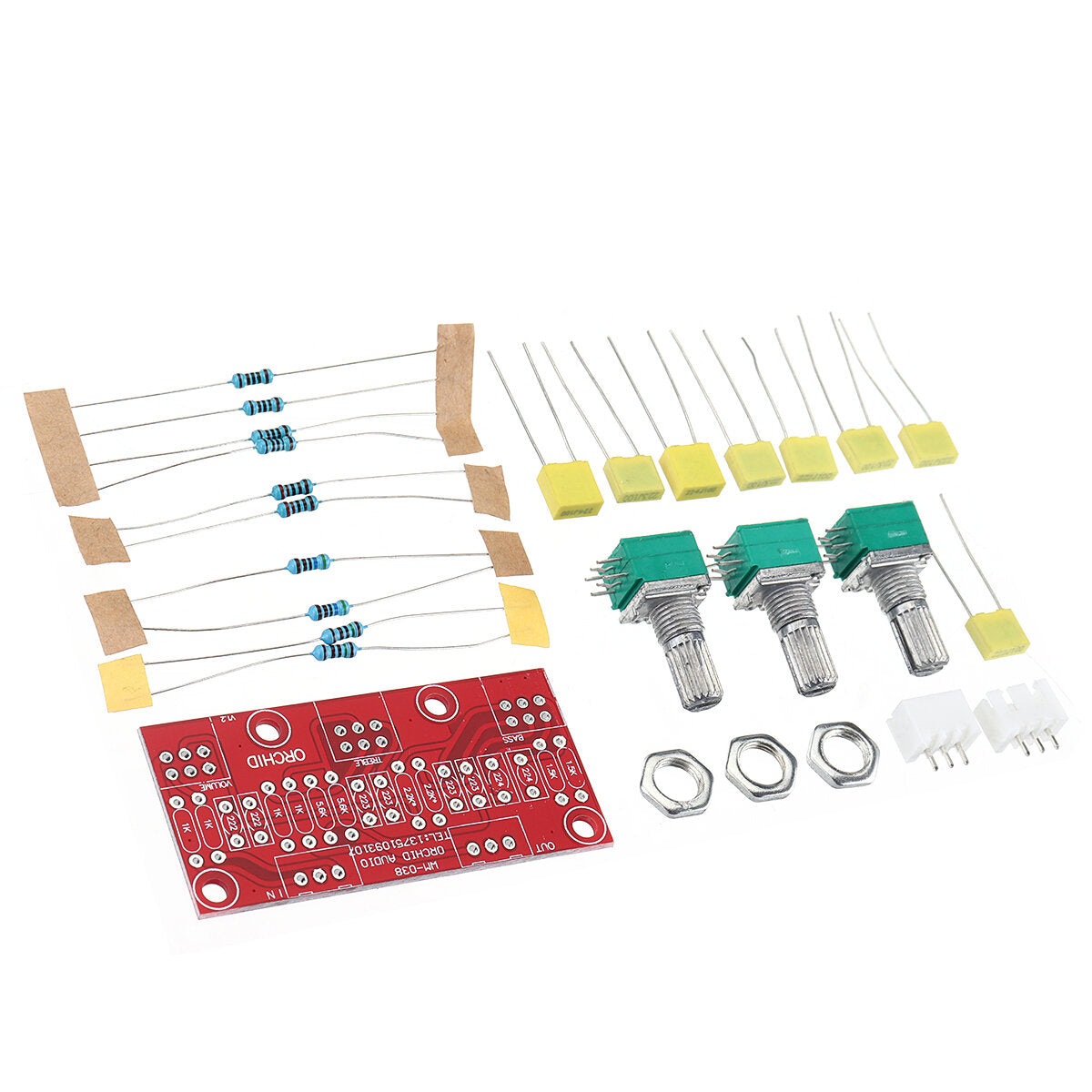 HIFI Amplifier Passive Tone Board Bass Treble Volume Control Preamp Board DIY Kit