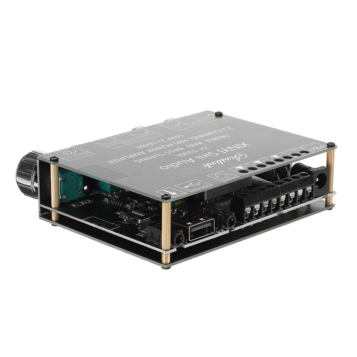 Bluetooth 5.0 Subwoofer Amplifier Board 50WX2+100W 2.1 Channel Power Audio Stereo Amplifier Board Bass AMP