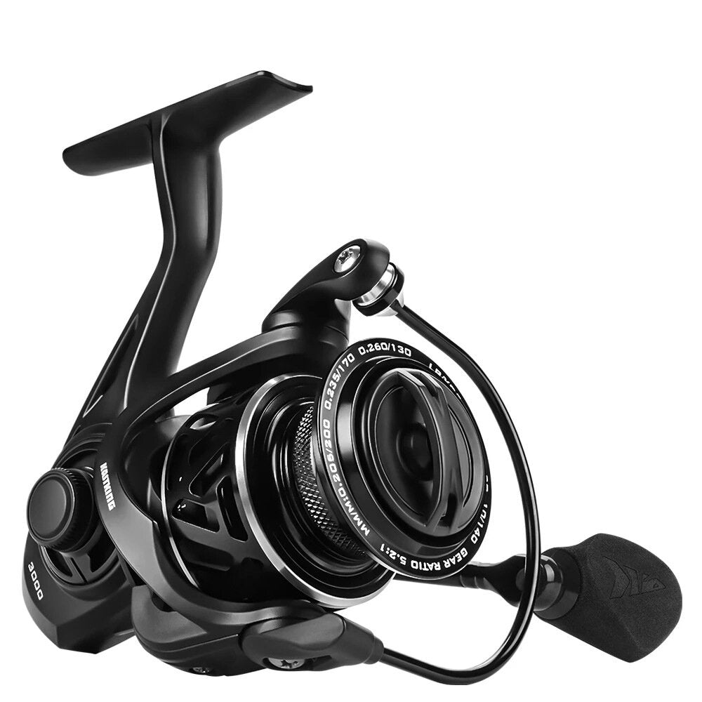 5.2:1 7+1 Bearings 33 Lbs Drag Aluminum Spool Stainless Steel Main Shaft Fresh and Saltwater Fishing Reel Carbon Fiber Spinning Reel