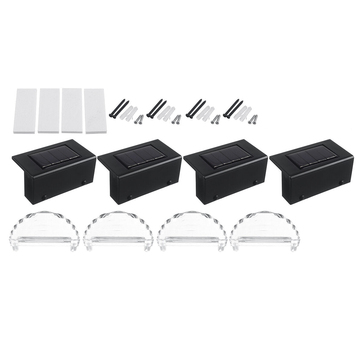 LED Solar Deck Light Fence Light Outdoor Garden Lights Patio Landscape Decoration Street Lamp Stair Lights Step Lights