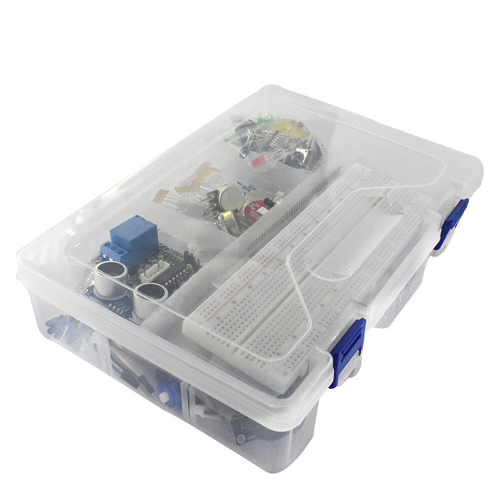 Starter Kit for Arduino UN0 R3 - UN0 R3 Breadboard and Holder Step Motor / Servo /1602 LCD / Jumper Wire/ UN0 R3(Arduino-Compatible)