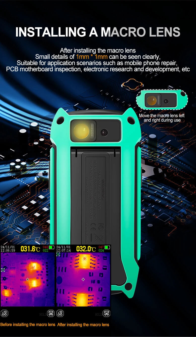 GreenZech Industrial 240-C | 240x240 HD Thermal Imaging Camera | 25Hz Professional Grade Infrared Imager