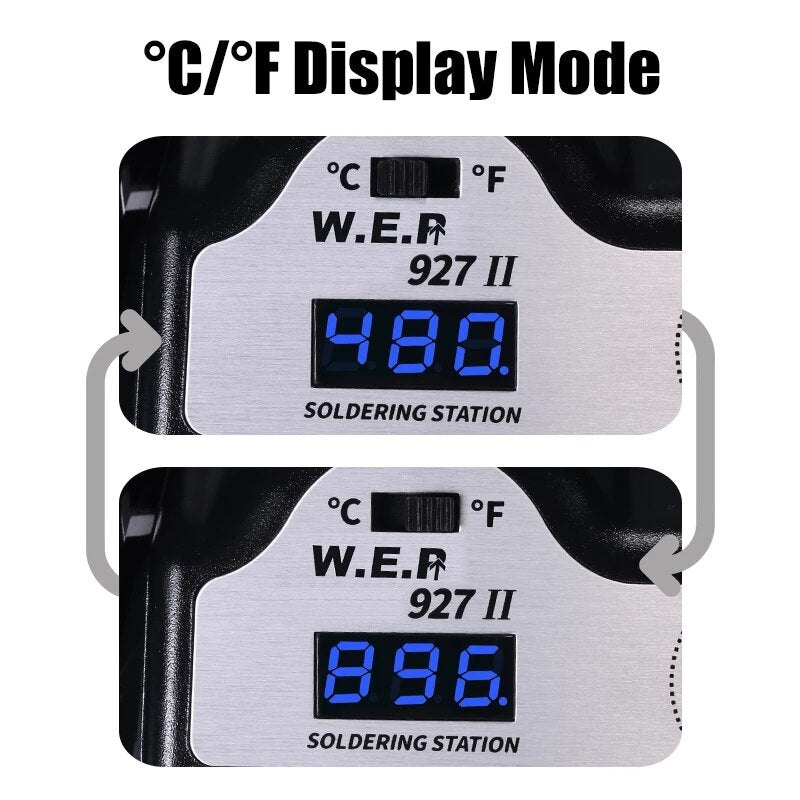 Clips Soldering Iron with Optional Magnifier Lamp Digital Display Electric Soldering iron Kit Set Soldering Station