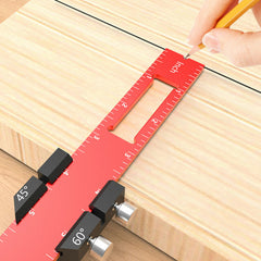 High-Quality 7075 Aluminum Woodworking Rulers - 6", 8", 12" & Metric Sizes, CNC Machined for Precision & Versatility