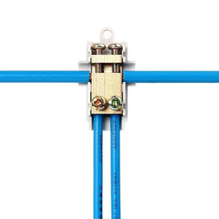 T-type Wire Clamp Splitter High-power Connector 6 Flat Wire Terminal Block 1 Point 2 Three-way Connector