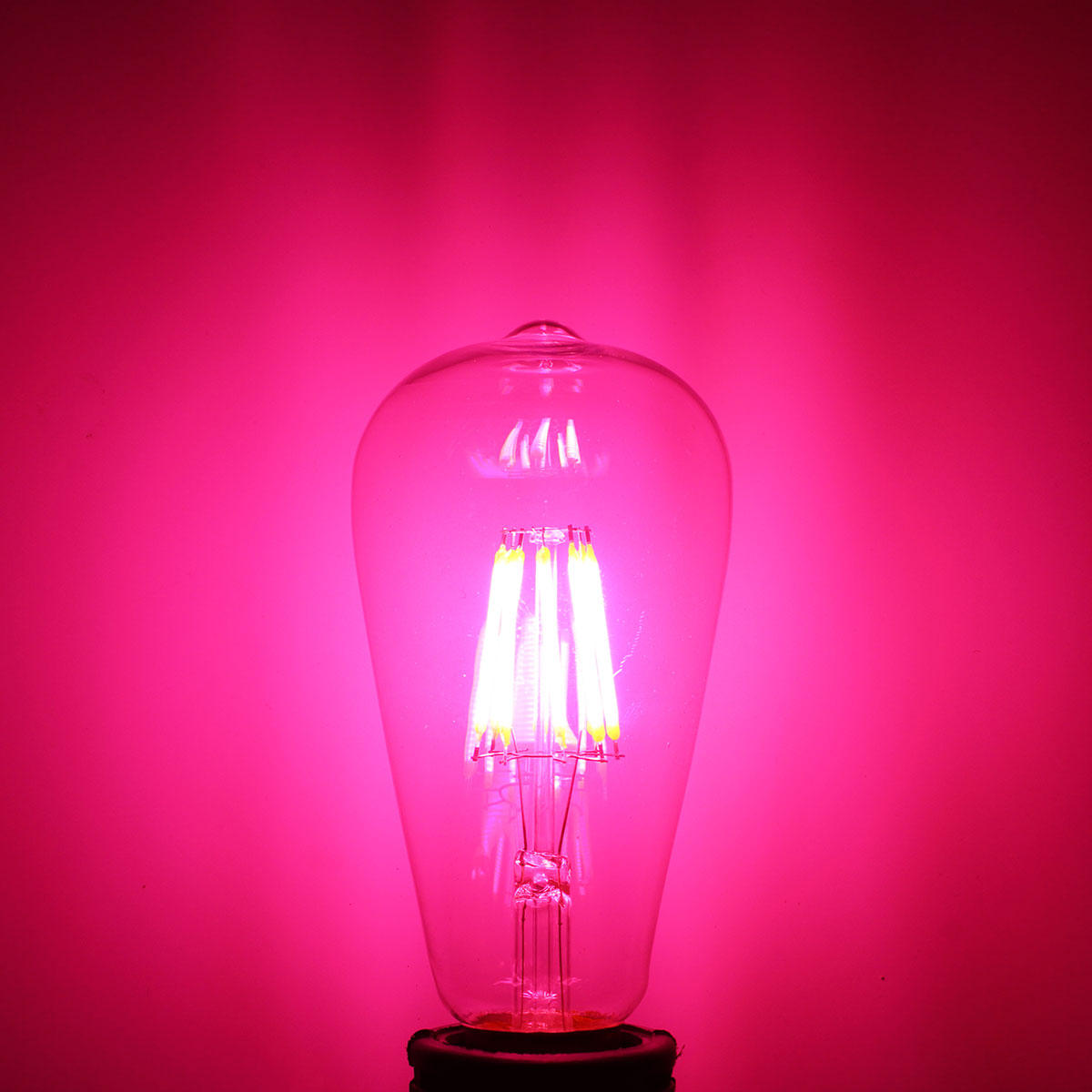 8W RGB Rereo Glass 800Lm Vintage Incandescent Light Lamp Bulb AC220V