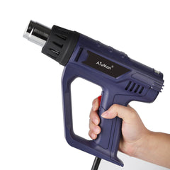 Hot Air Heater 2000W 50-650 Adjustable Temperature for Crafts Shrinking PVC Stripping Paint with 4 Nozzles