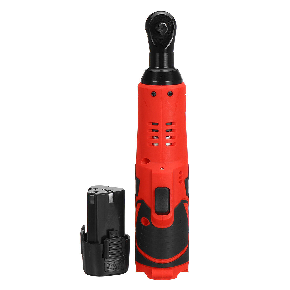 12V 4000mAh Electric Ratchet Wrench With LED Light 90 Angle Wrench Tool W/ 1/2pcs Battery