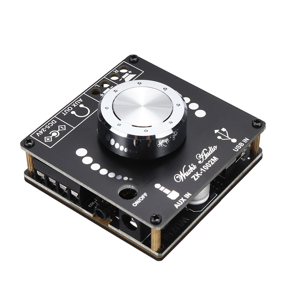 100W+100W Bluetooth 5.0 Power Audio Amplifier board Stereo AMP Amplificador Home Theater AUX USB 100W*2