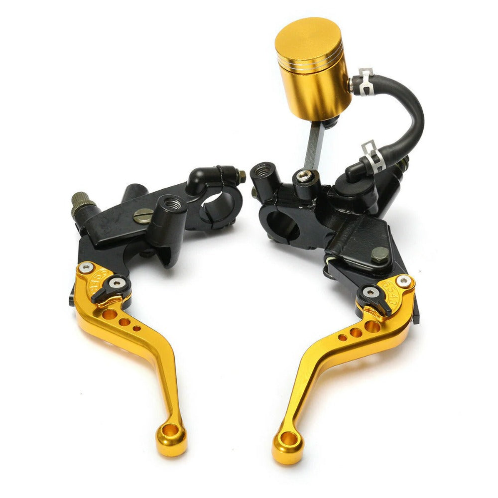 22mm 7/8 Inch Handlebar 16mm Bore Motorcycle Brake Clutch Master Cylinder Lever Reservoir