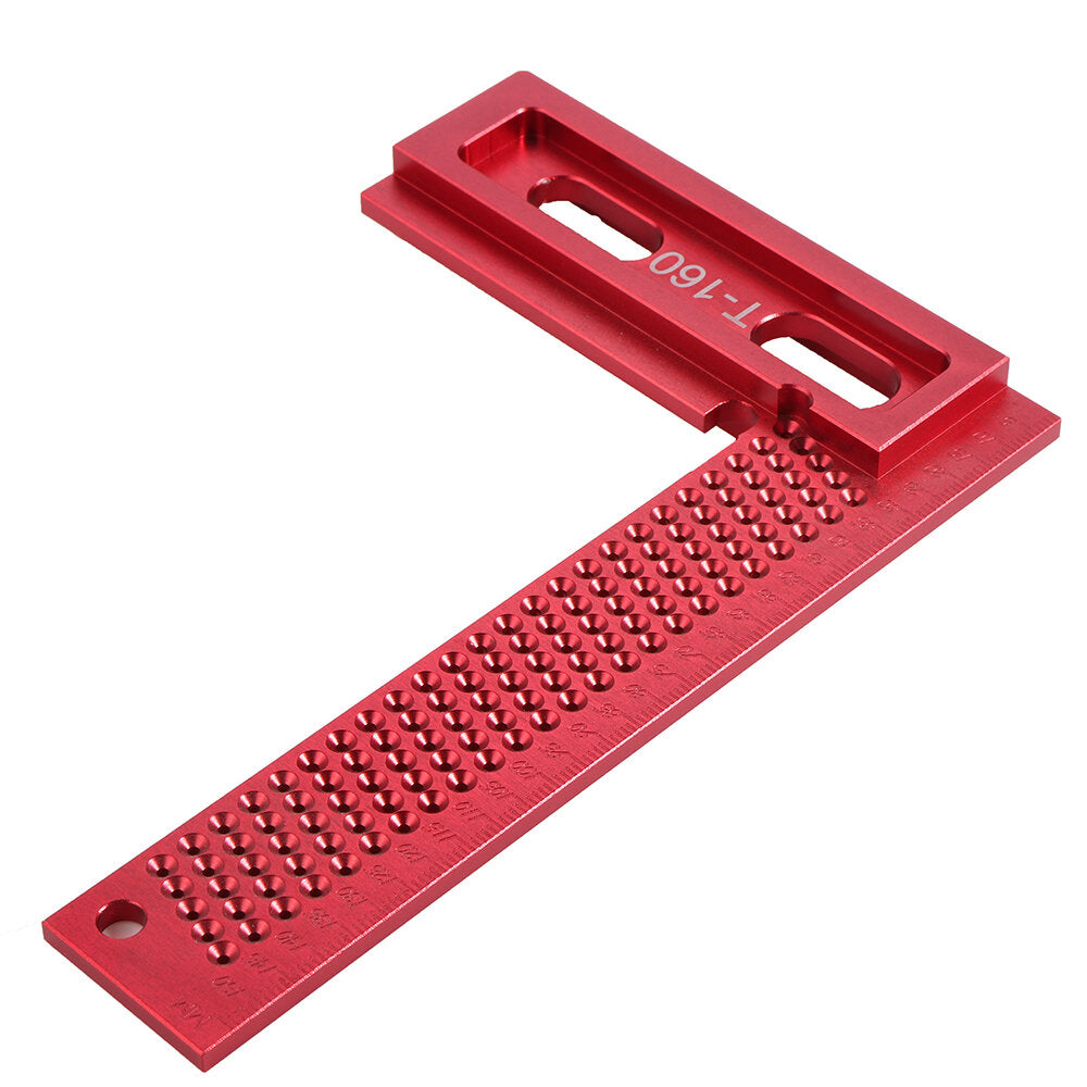 L Type 160/200mm Aluminum Alloy Woodworking Square & Measuring Ruler for Carpenters