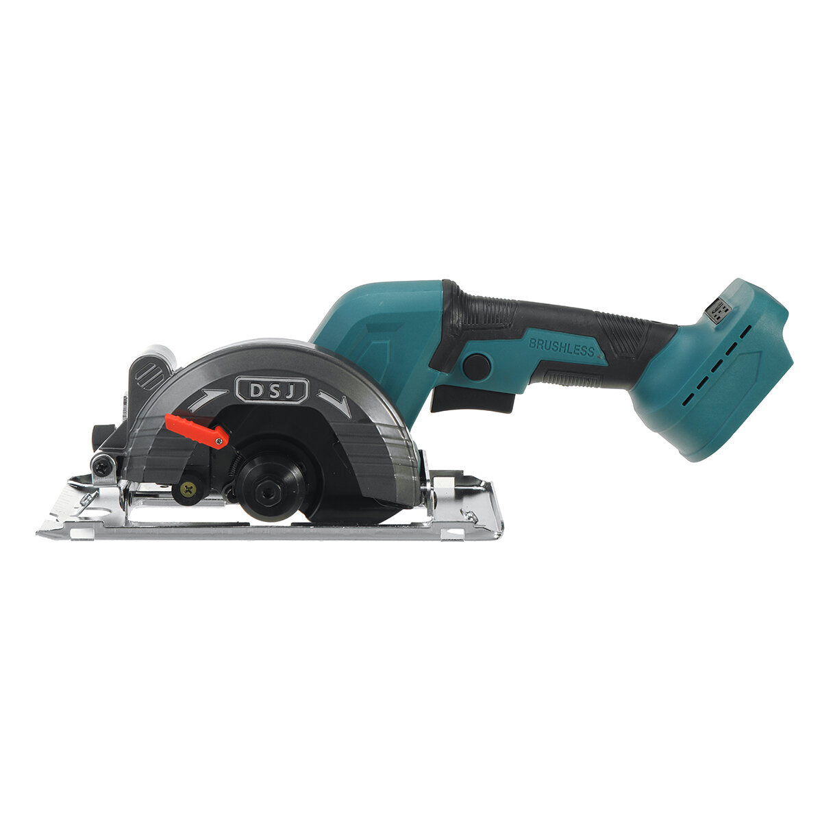 21V 3000W 5In Cordless Electric Circular Saw Curved Cutting Adjustable Cut Off Saw with 1/2 Batteries For Woodworking