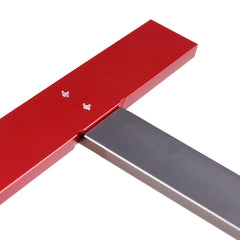Aluminum T-Square Ruler 170x85mm, 3mm Thick, T-Shape Design for Precision Measuring, Lightweight & Durable, Red