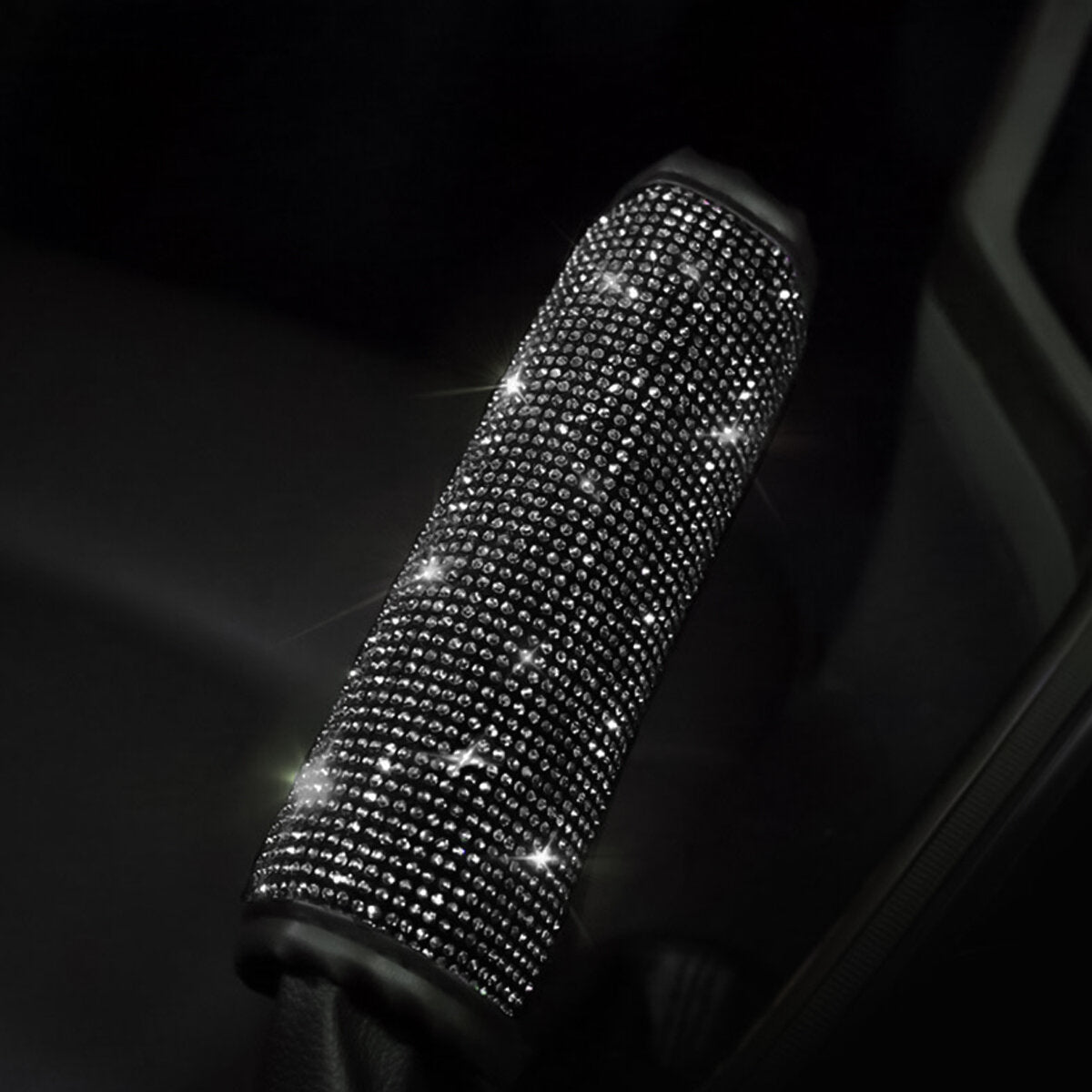Universal Steering Wheel Cover Sparkle Luxury Bling Bling Rhinestone Diamond Car Accessories Decor
