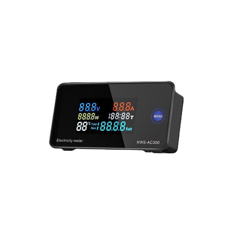 AC 50~300V 20A/100A Digital Electricity Meter Voltmeter Ammeter With CT Power Current Voltage Temperature Measurement