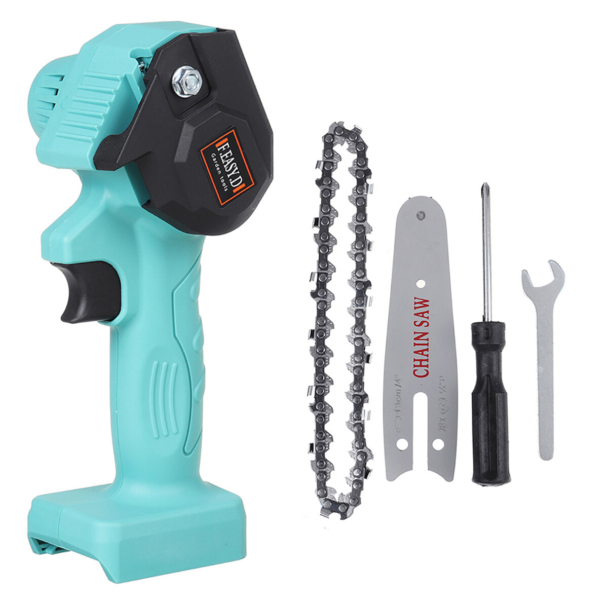 24V 550W Rechargeable Mini Electric Chainsaw Handheld Wood Pruning Saw Kit