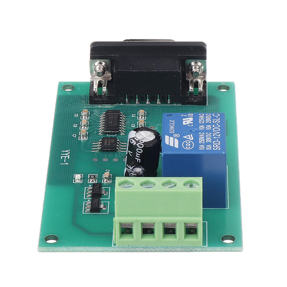 5V/12V/24V RS232 Serial Port Control Relay Module MCU MAX232 USB Control Switch Board