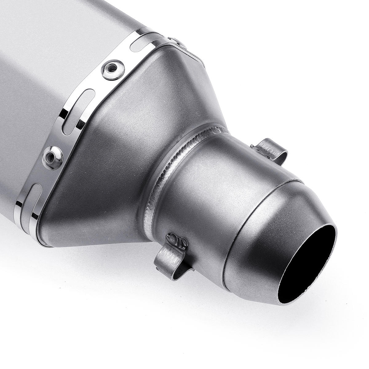 310mm Sliver Universal Motorcycle Dirt Bike ATV Exhaust Muffler Pipe DB Killer 38-51mm