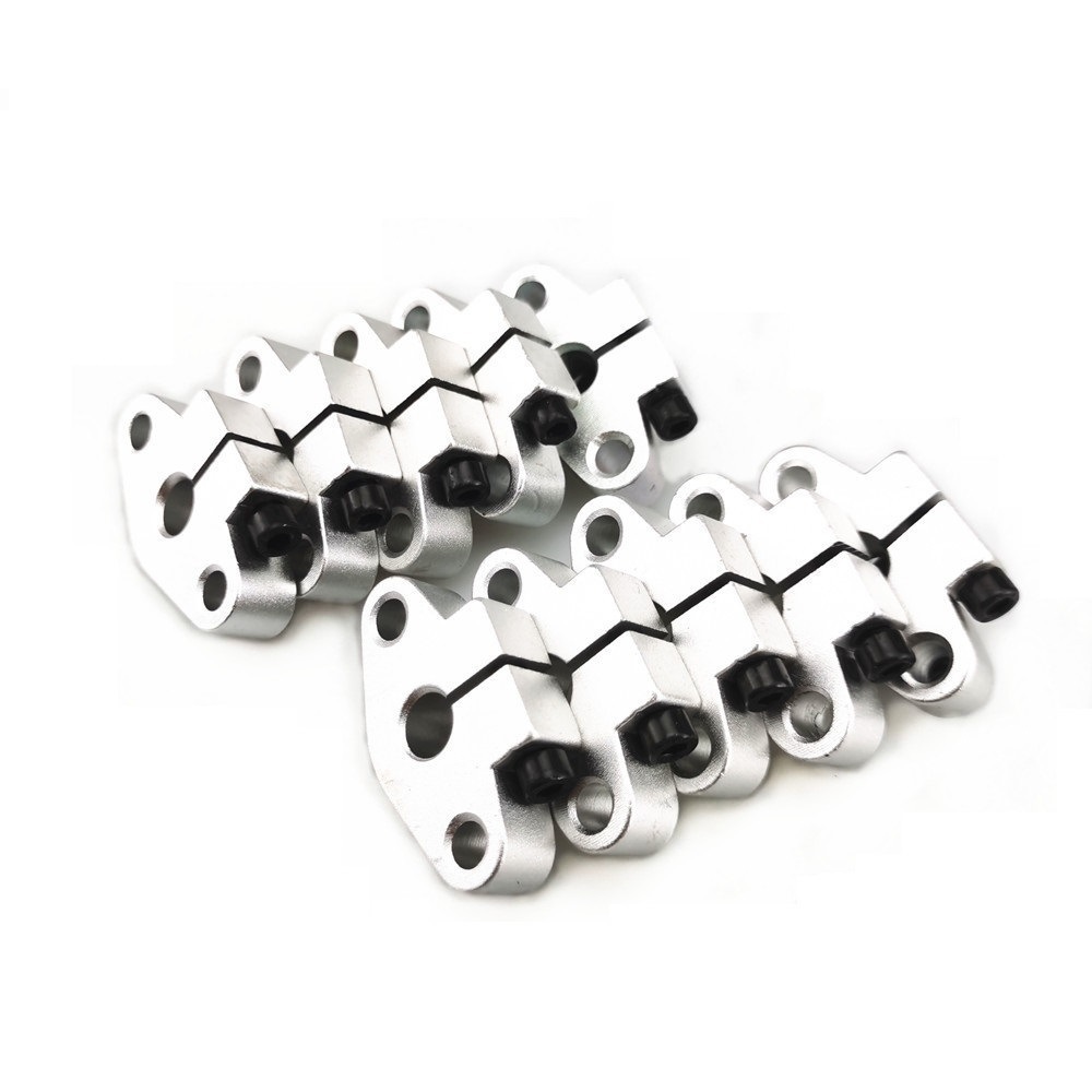 10pcs SHF8 Aluminum Alloy Horizontal Shaft Support Linear Rail Shaft Support XYZ Table CNC Part