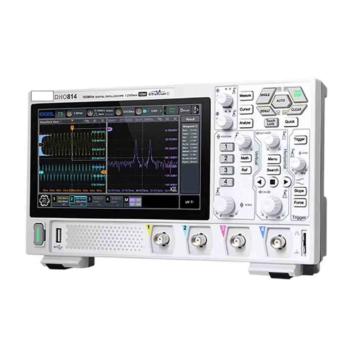 100MHz Digital Oscilloscope, 4 Channels, 12-Bit Resolution, 1.25GSa/s Real-Time Sampling & UltraHD Touchscreen
