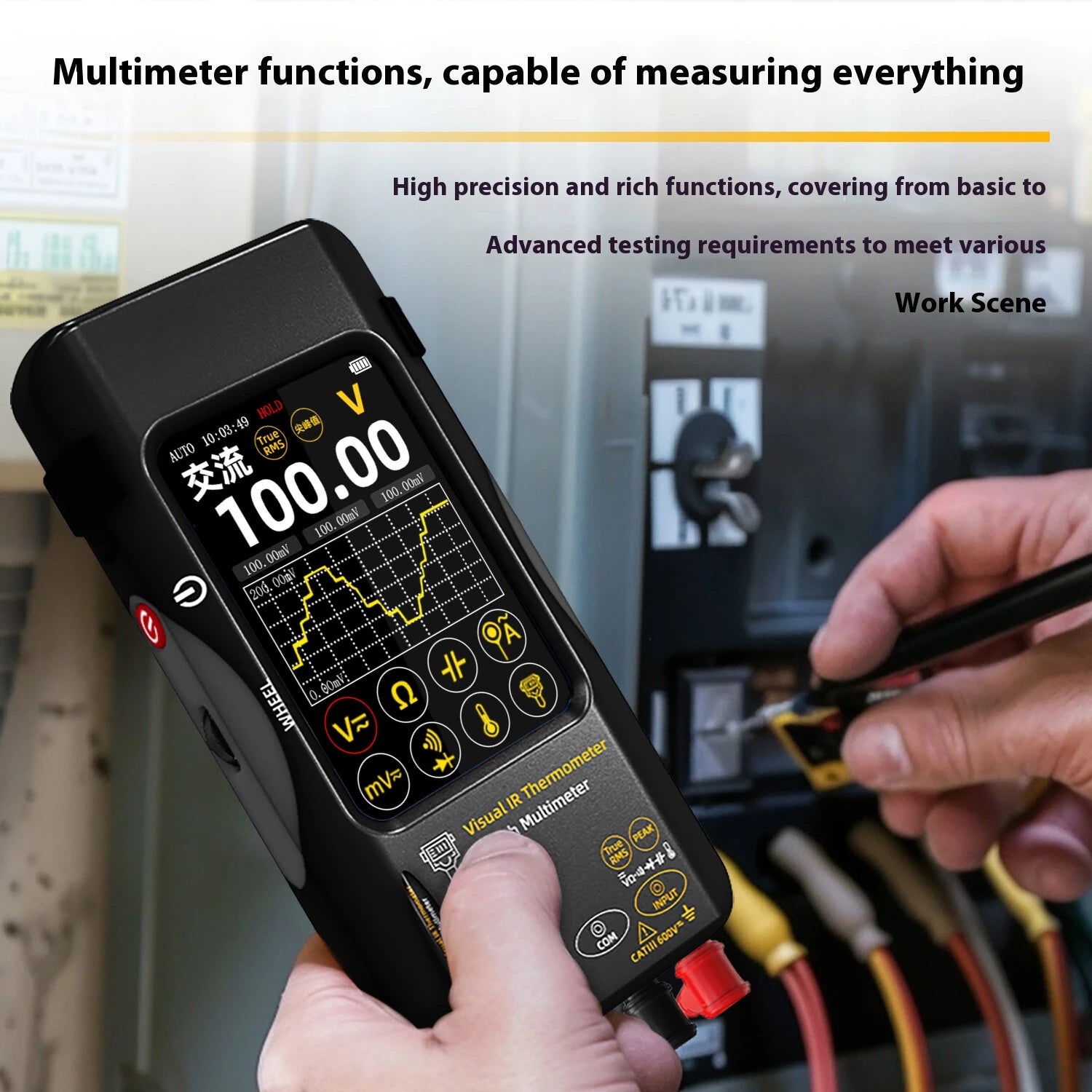 GreenZech Fusion-320 Series | 320x428 HD Thermal Imaging Multimeter | Professional 10A & 2000A Diagnostic Station