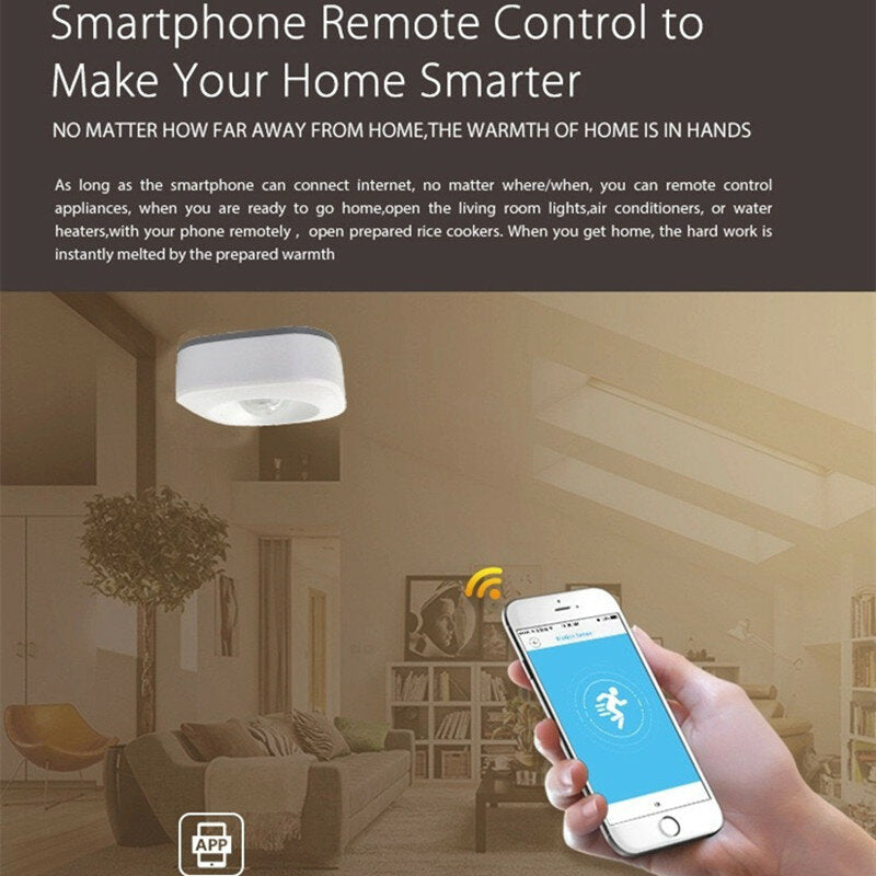 WiFi Human Body Sensor Wireless Smart Body Movement PIR Motion Sensor  Use With Tuya Smart Life App