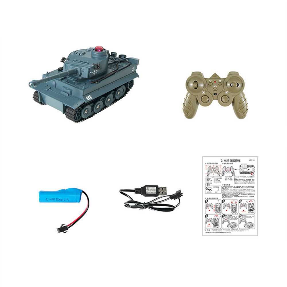RTR 2.4G 4CH RC Battle Tank Programmable Vehicles w/ Sound  360 Rotation Military Models