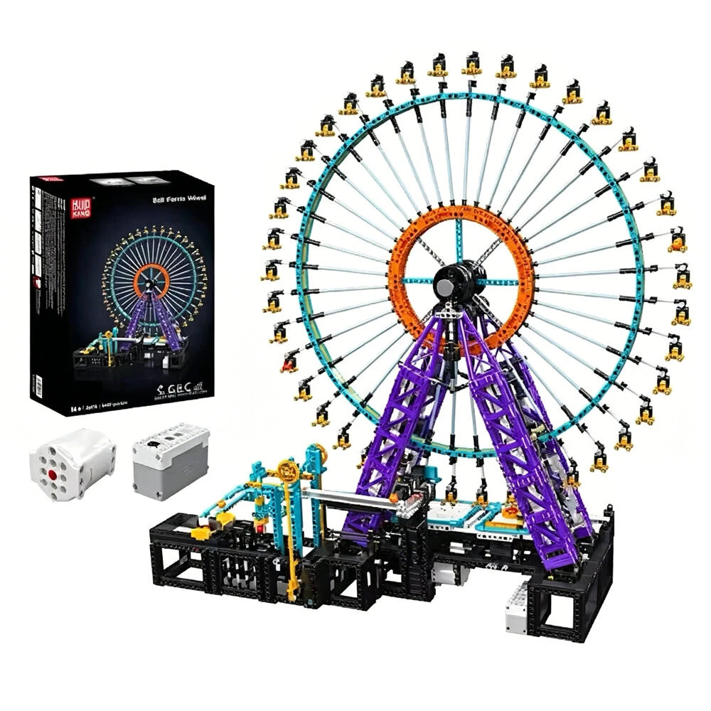The Motorized Ball Ferris Wheel Building Block Brick Assembly Kit Kids Christmas Gift Toys