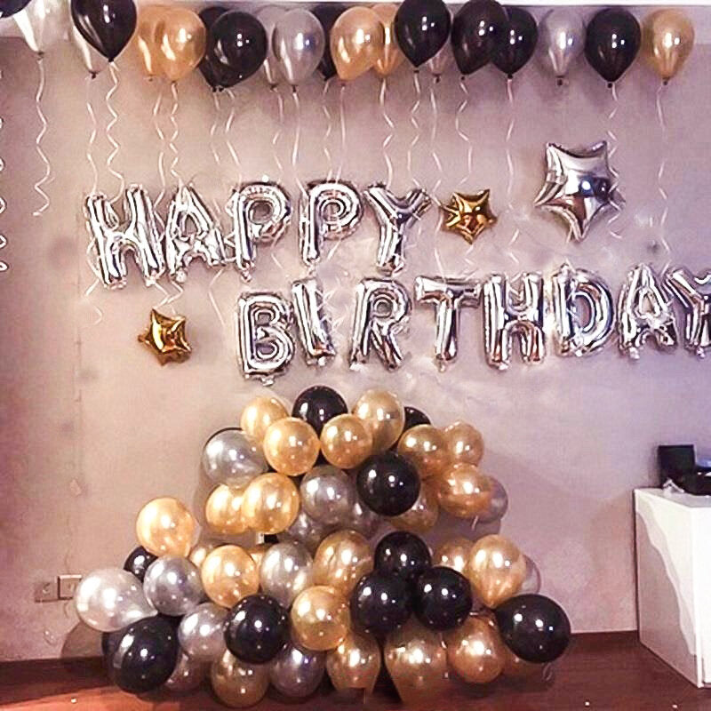 Birthday Letter Balloon Scene Layout Package Adult Romantic Hotel Party Background Wall Birthday Party Decoration